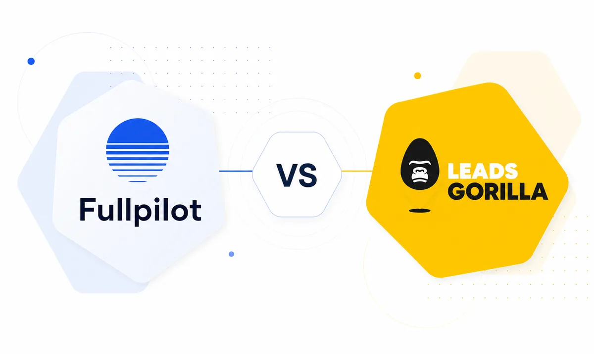 Fullpilot vs LeadsGorilla comparison graphic