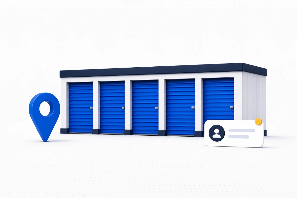 Self storage facility leads in Fullpilot illustration